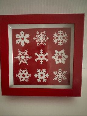 Crate & Barrel Holiday Snowflake Plates